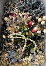 Beautiful Necklace LOT Many Vintage, Different Styles, Costume Jewelry - 4 lbs