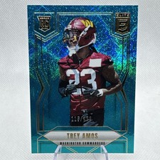 2025 Panini Donruss Elite - Rookies Trey Amos #169 Teal Matrix /499 (RC)