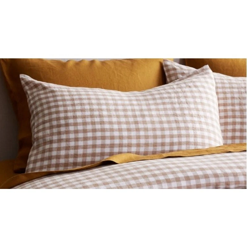 Quince European Linen Gingham Sham - Thumbnail 2