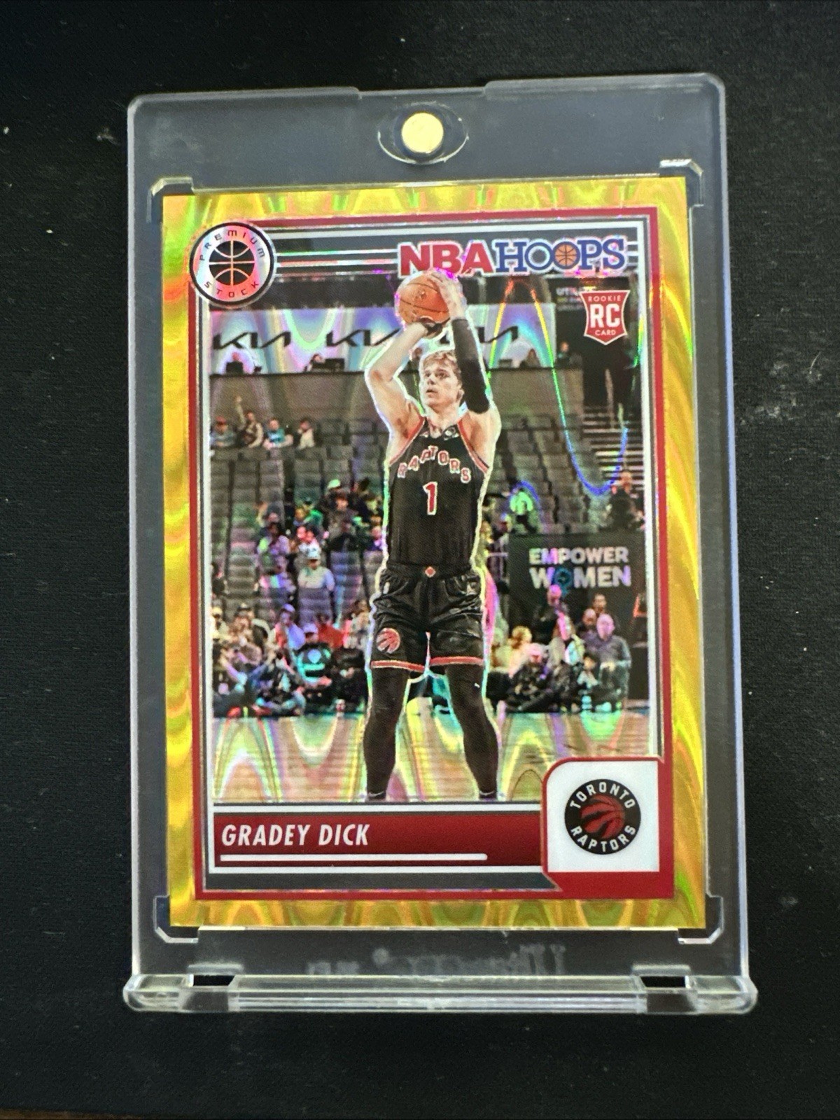 2023-24 Panini Nba Hoops Premium Stock - Gradey Dick #251 Gold Pulsar Prizm /10!