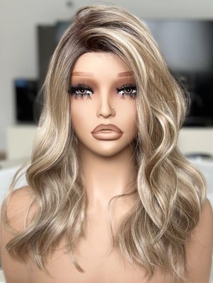 Blond Perücke | Remy Hair | Monofilament |natürlich  aussehend | hitzebeständig 