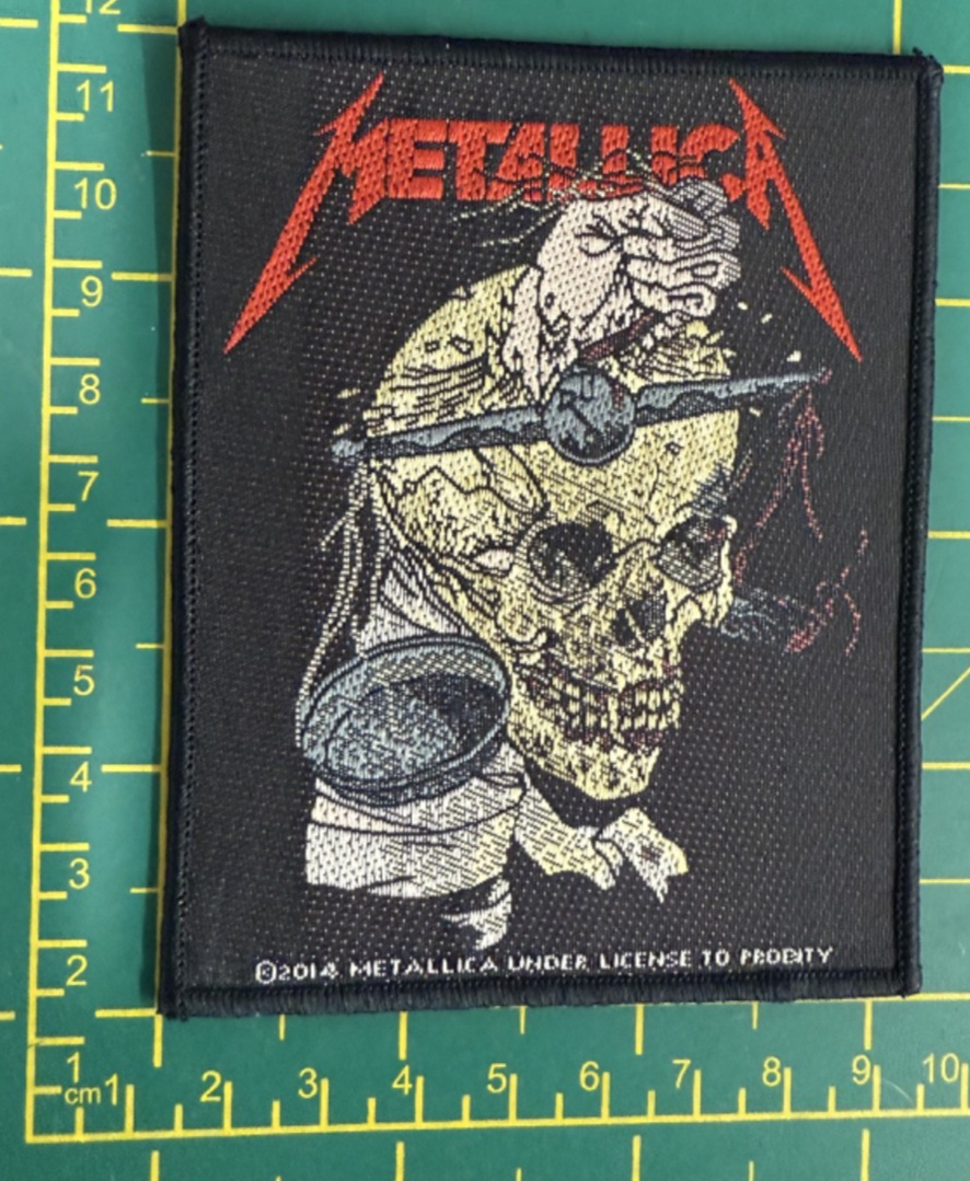 Metallica Harvester Of Sorrow Woven Sew On Patch Officially Licensed