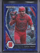 2021 Panini Prizm Draft Picks #PDP214 Luca Tresh Blue Kaleidoscope #/15