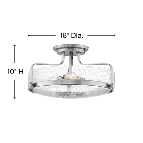 Hinkley Lighting - Harper - 3 Light Large Semi-Flush Mount in Transitional Style - Picture 3 of 4