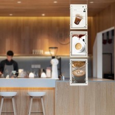 3PCS A3 Real Estate Window Hanging Led Backlit Picture Frame Display Sign Holder