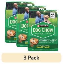 3 pack Complete Dry Dog Food Adult Dogs High Protein Real Chicken 44 lb 1.13 per pound