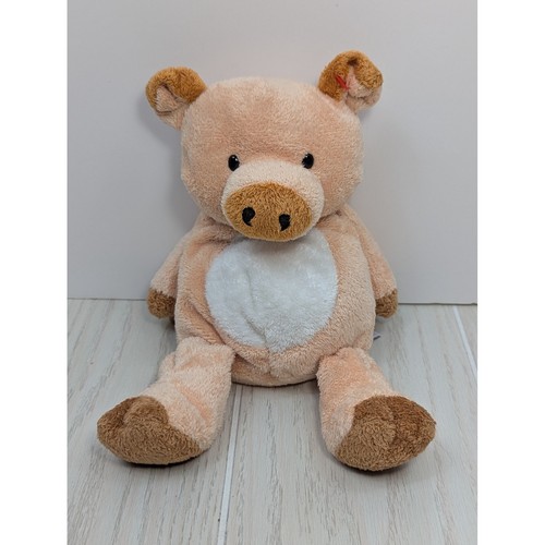 Ty Pluffies Corkscrew Pig Peach Plush Stuffed Animal 2002