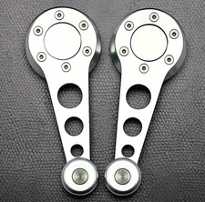 Window Crank Set For Porsche 914 924 944 Satin Silver Wsatin Knobs Viper Window Crank Set For Porsche 914 924 944 Satin Silver Wsatin Knobs Viper