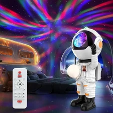 Astronaut Galaxy Projector Star Projector LED Night w/ Timer and Remote for Kids