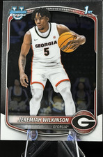 2025-26 Bowman Chrome Jeremiah Wilkinson 3-Card lot 1st Bowman Georgia Bulldogs