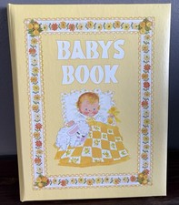 Vintage C.R. Gibson 1973 Yellow Baby Book Keepsake Album USA New