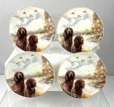 Platos de ensalada Southern Living Southern Tails 4 piezas Boykins Spaniel 8,5"
