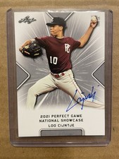 Signed Jurrangelo Loo Cijntje 2021 Leaf Perfect Game NIKE All-American RC’s AUTO