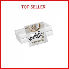 Vanity Fair Entertain Paper Napkins, 40 Count Pack of 8 , Disposable Napkins Ma