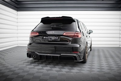 Maxton Design Heckansatz Diffusor passend für Audi A3 S-Line Sportback 8V FL (Do