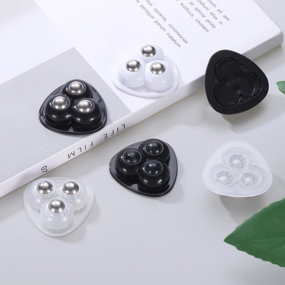 16 Stück selbstklebende Lenkrollen,360° drehbar (weiß,3 Stahlkugeln) - Bild 4 von 4