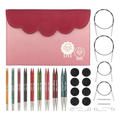 KnitPro Dreamz Deluxe Interchangeable Circular Needle Set Deluxe, Multi Color