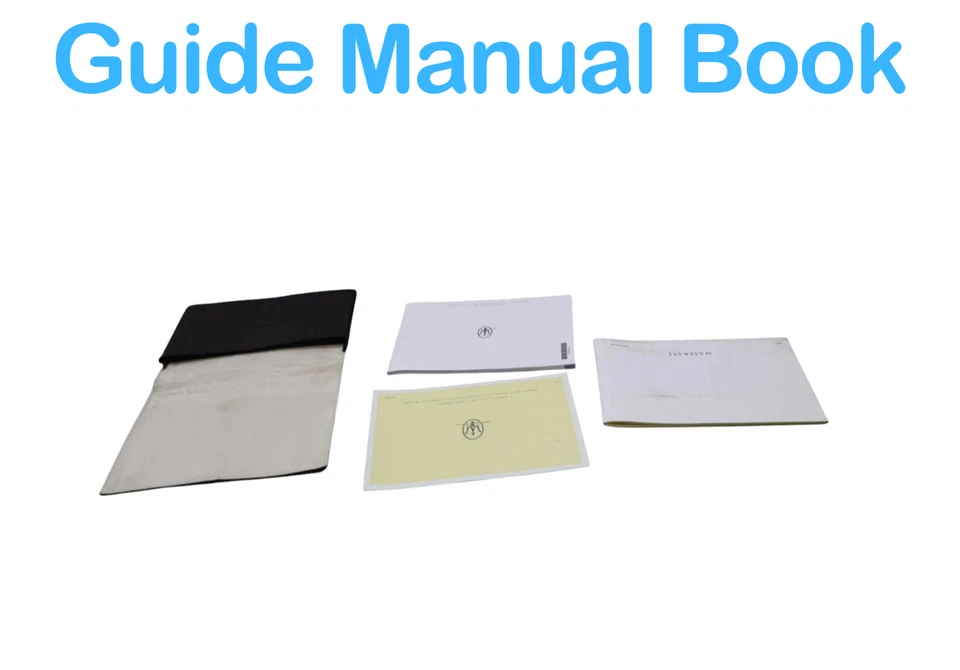 Juego de libros manuales de guía del operador Maserati Ghibli 14-21 con estuche negro OEM Foto 3 de 4