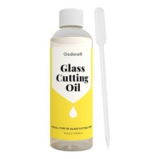4oz Glass Cutting Oil for Stained Glass, Bottles, Tiles, Mirrors - Clean Cuts