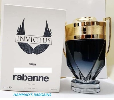 PACO INVICTUS BY PACO RABANNE PARFUM 3.4 OZ / 100 ML FOR MEN (NEW IN WHITE BOX)