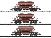 Minitrix 15465 - GüTerwagen Set DienstgüTerschotterwagen DB Ep.Iv 3-Teilig - NEU
