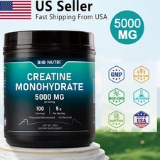 Creatine Monohydrate Powder 500g, Micronized Pure Unflavored Creatine Powder US