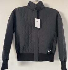 NWT Nike Womens Sportswear Essentials Quilted Woven Jacket Size XS Oversized Fit