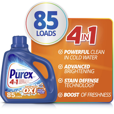 #ad Purex Advanced Oxi Power Liquid Detergent 128 fl oz 85 Wash Loads $8.99