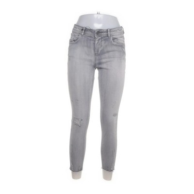 Zara Basic, Jeans, Größe: 38, Z1975 DENIM, Grau, Baumwolle/Elasthan #rF1