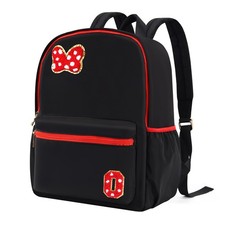 Preppy Initial Bow Mouse Backpacks for Girls 14.6 Inch, Black Kids Backpacks ...
