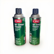 2 Cans CRC QD Contact Cleaner 03130   11 WT OZ, Plastic Safe Electronic Aerosol