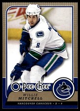 2008-09 O-Pee-Chee #263 Willie Mitchell Vancouver Canucks Hockey Card