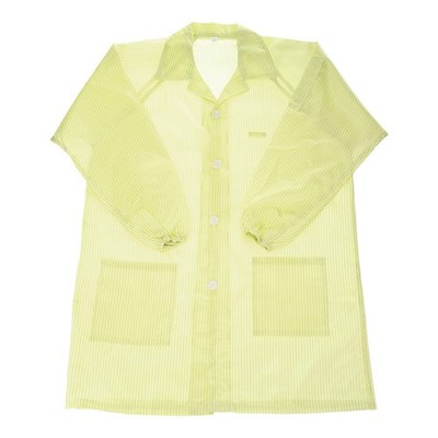 ESD Lab Coat Anti-static Clothing Smock Clothes Full Sleeve Yellow XL