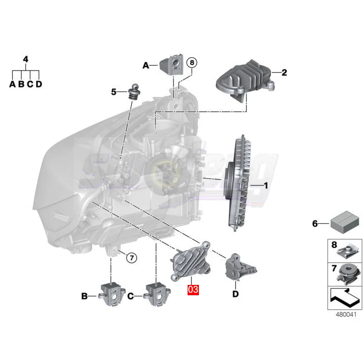 LED Headlight Direction Indicator Left Fit For BMW M3 M4 F80 F82 F83 F32 F33 F36 - Image 2 of 4