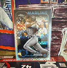 Topps 2024 Chrome Dane Myers RC Rookie #46 Miami Marlins Baseball Card. rookie card picture