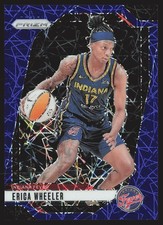 2024 Panini Prizm WNBA #61 Erica Wheeler Blue Velocity Prizms
