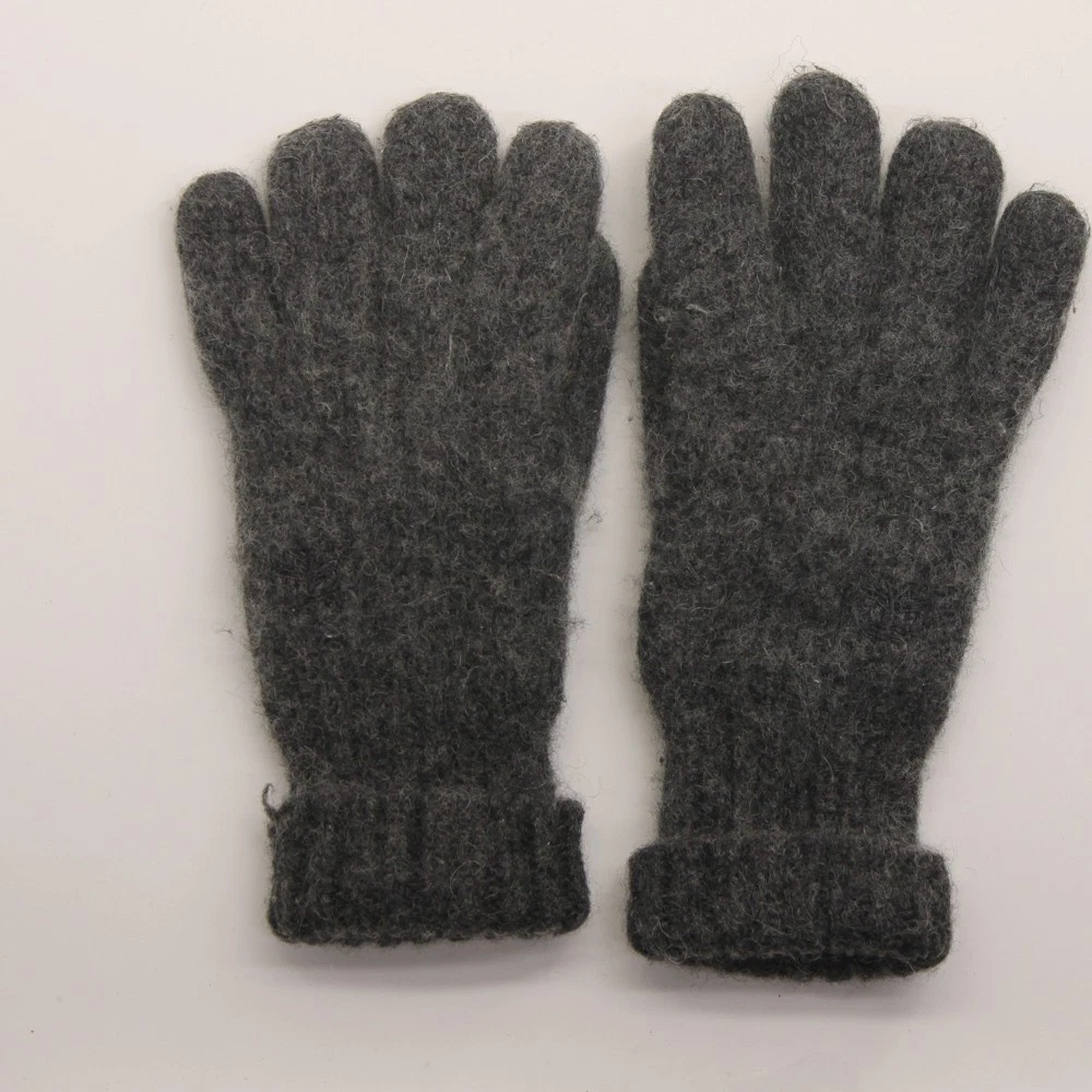 Timberland Fuzzy Gray Wool Blend Winter Gloves Insulated Warm