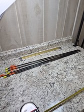 6 Demon Carbon Archery Arrows with Bohning Blazer Vanes - Hunting/Target