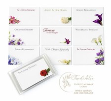 ShredAstic®️10 Funeral Florist Small Message Cards / Cello Bags Memorial 6x9cm
