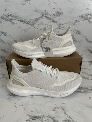 adidas PureBoost 5 Triple White Athletic Shoes Comfort ID3619 Women s Size 10