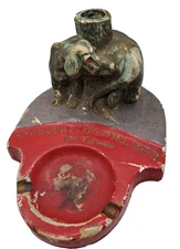 Vintage Shabby I Thought I Knew All The Dogs In Town Tail Sniff Ceramic Ashtray