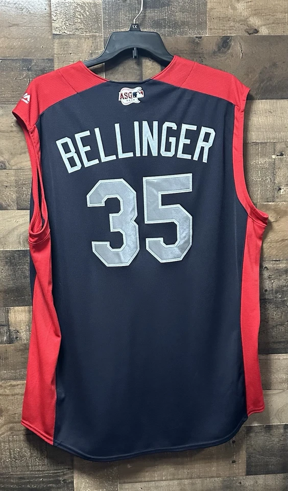 Majestic Men’s Blue/Red 2019 Cody Bellinger All Star Game Jersey Size 52 - Image 2 of 4