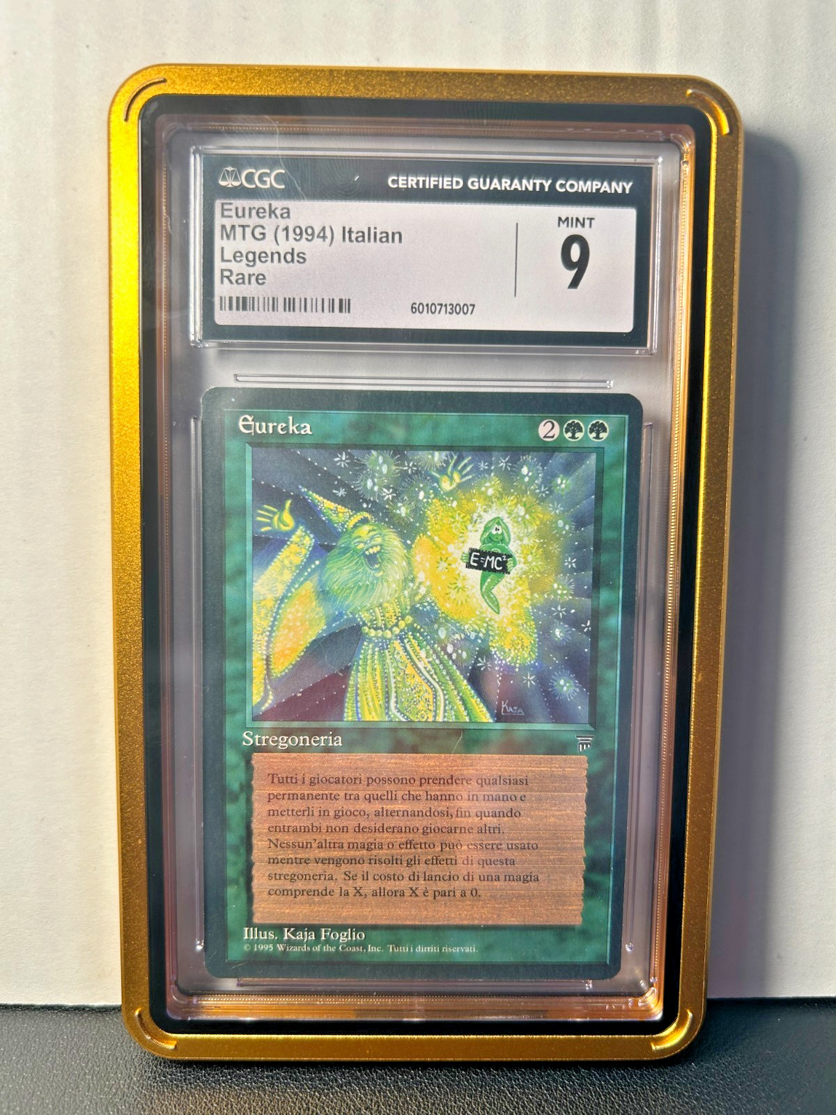 **MTG Eureka Rare Italian Magic Legends 1994 **CGC MINT 9!**