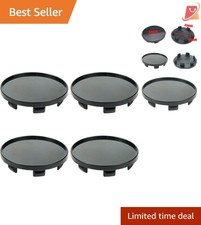 Wheel Center Caps 59mm Black Set Of 4 Hub Covers Lug To Lug Replacement