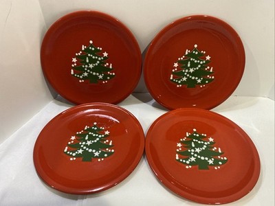 Waechtersbach Christmas Tree - Set of 4 Dinner Plates - Germany