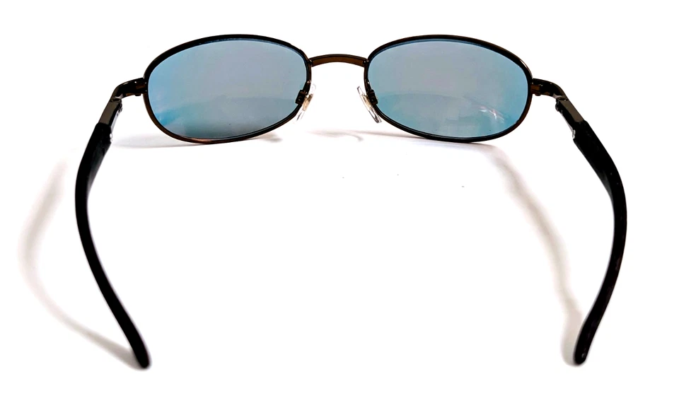 NWT Vintage 90's Rectangle Metal Designer Sport Sunglasses (S. Brown) - Image 4 of 4