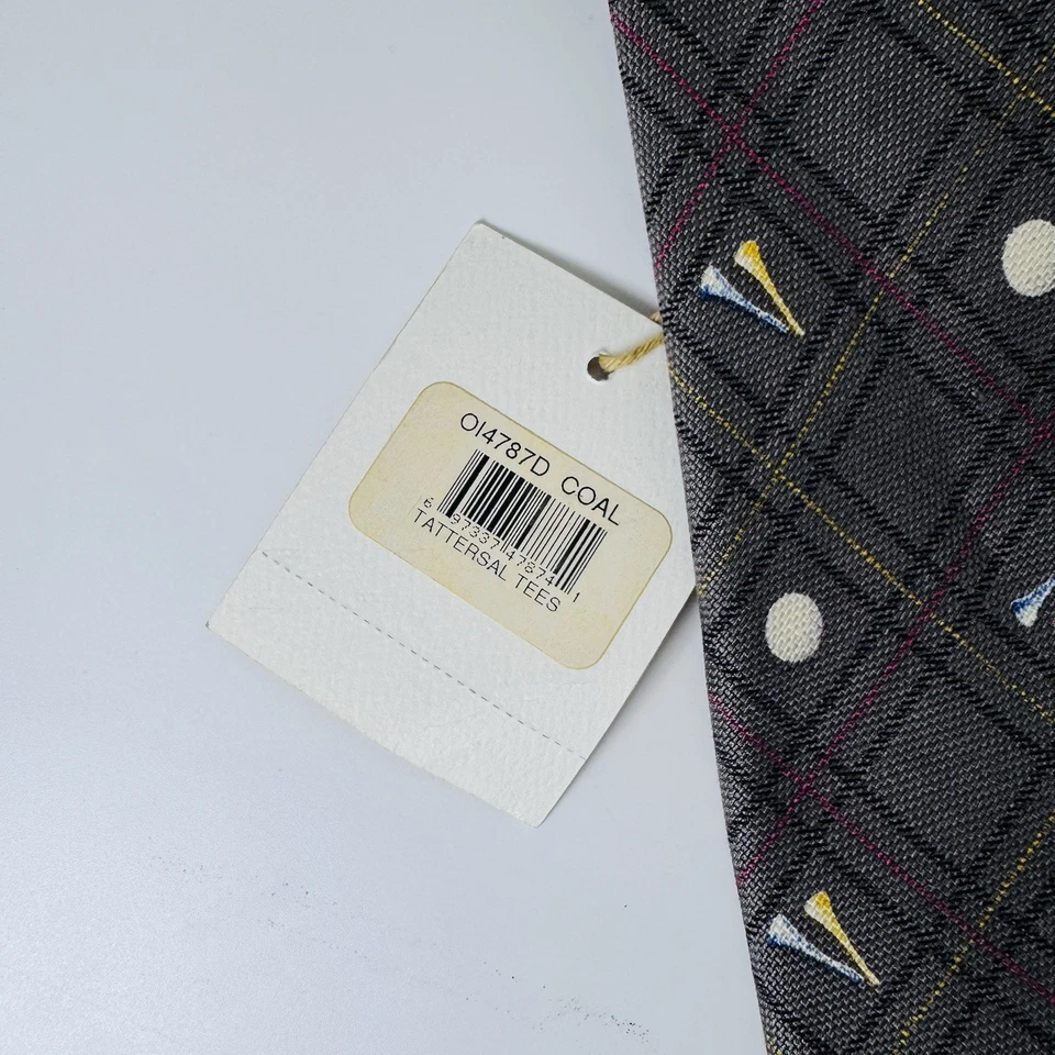 NUEVO CON ETIQUETAS NUEVO OFF ISLAND POR TOMMY BAHAMA GOLF ESTAMPADO HOMBRE CORBATA 100% SEDA 4x59 pulgadas Foto 4 de 4