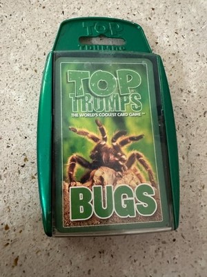 Bugs Top Trumps Card Game used, plastic case lks old, cards are in great shape