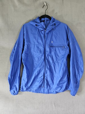 Marmot Womens Medium M Royal Blue Windbreaker Jacket Lightweight Full Zip  Hooded