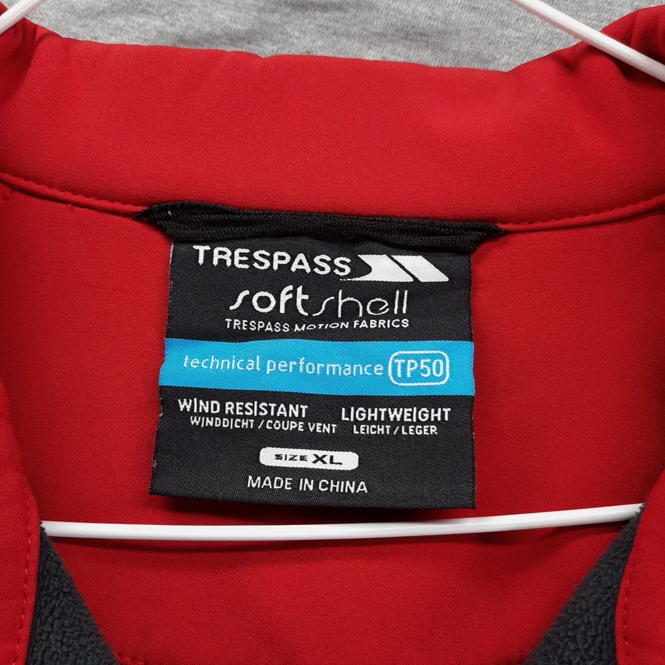 Trespass Wendy Jacket Womens XL Red Full Zip Fleece Lined TP50 Wind Resistant - Image 2 of 4